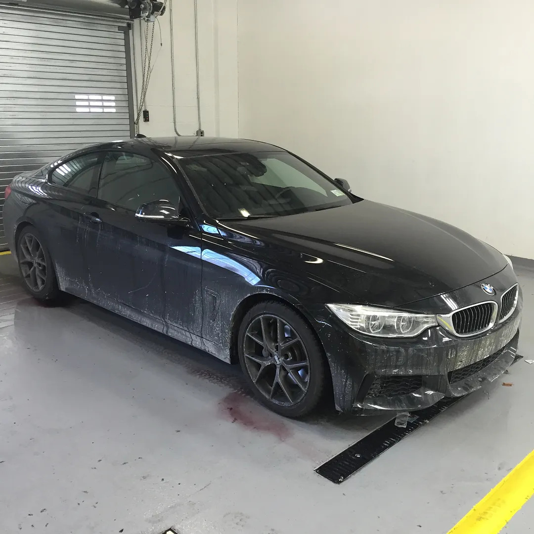 Before paint correction — dirty BMW